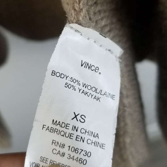 Vince Drape wool/yak Cardigan Sz XS - Picture 6 of 6